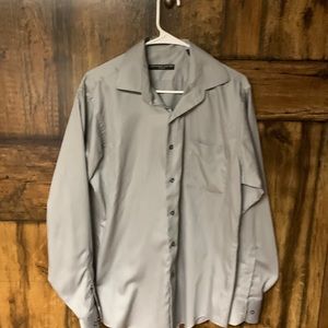 Men’s grey fitted dress shirt size medium Geoffrey Bean